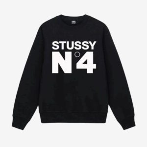 Stussy No.4 Crew Black