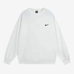 Stussy X Nike The Wide World Tribe, White Crew Neck Shirt